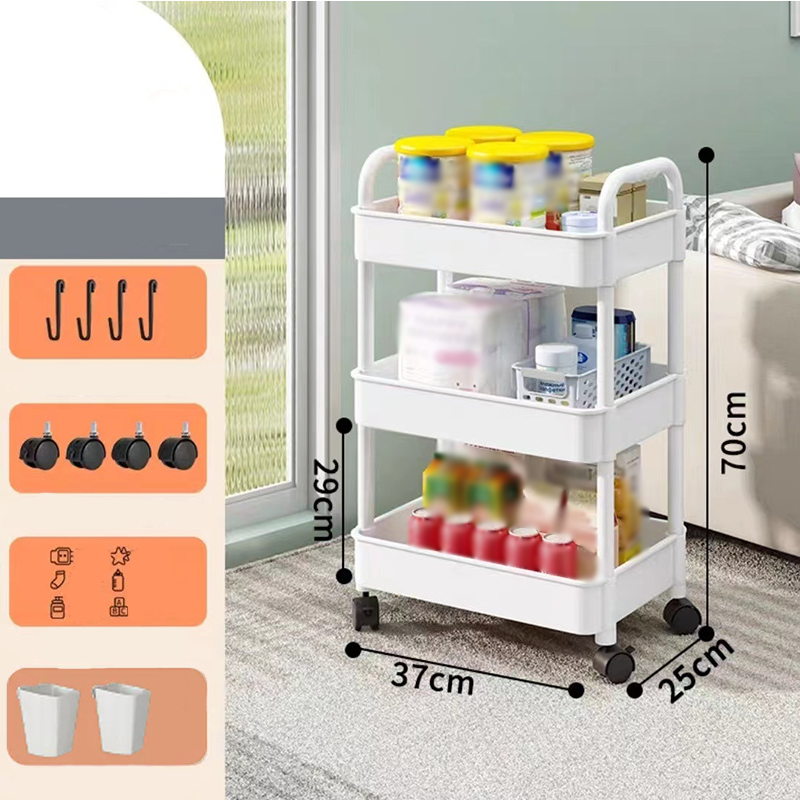 Mobile Kitchen Shelf Organizer with Wheels | Kalsten