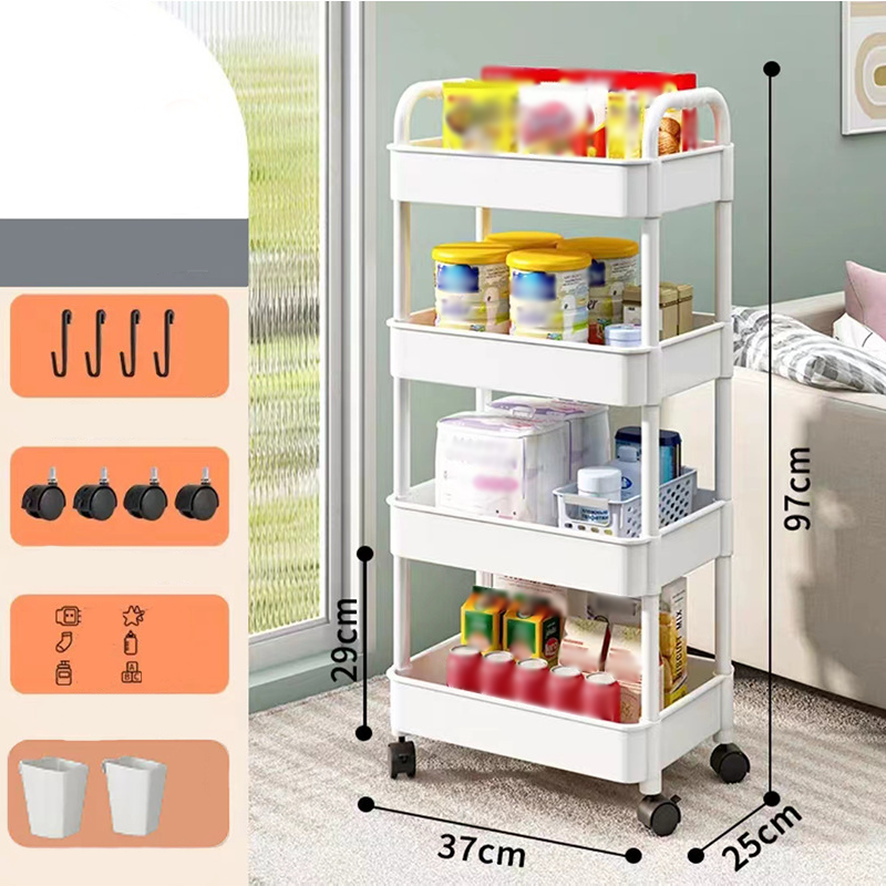 Mobile Kitchen Shelf Organizer with Wheels | Kalsten