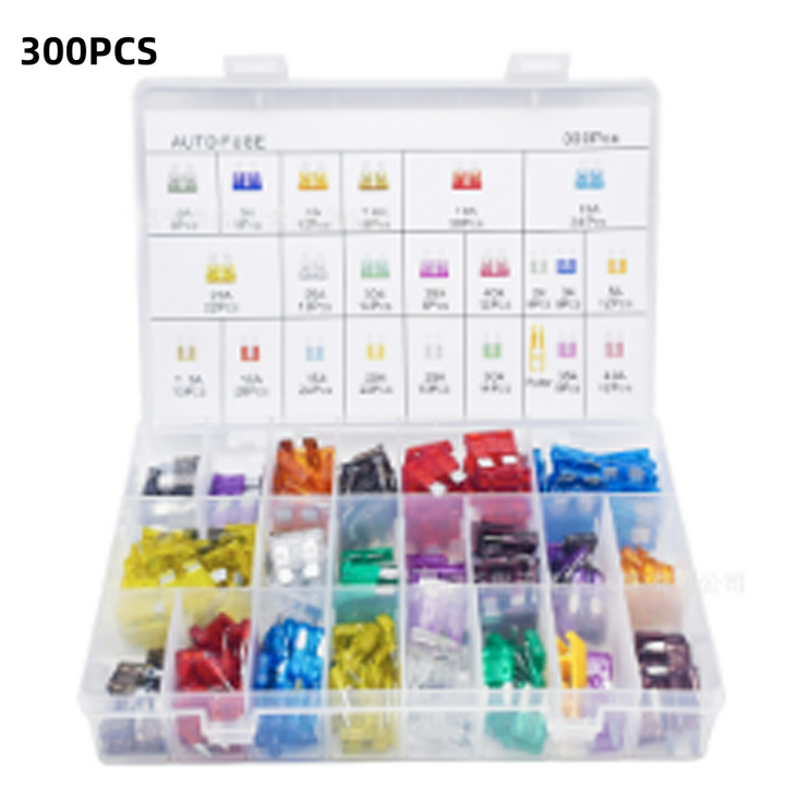 Automotive fuse assortment 300 pieces with fuse puller | Kalsten