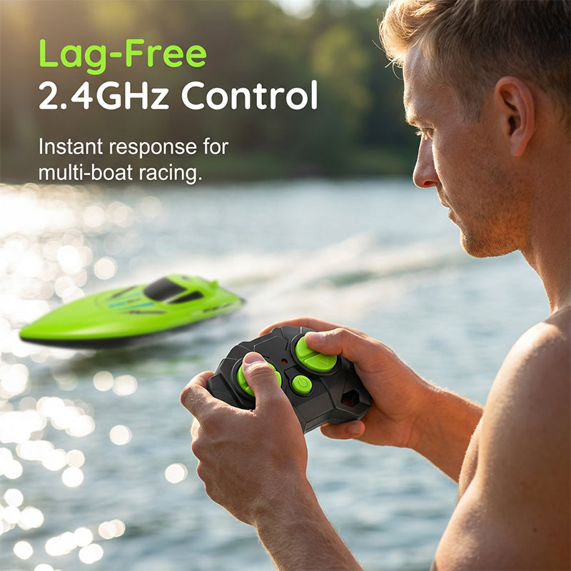 RC racing boat with 2.4 GHz remote control | Kalsten