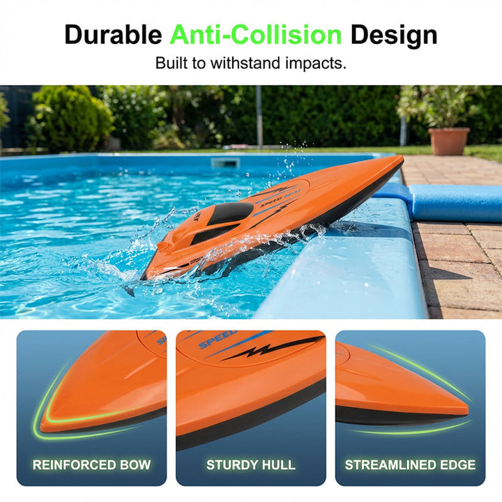 RC racing boat with 2.4 GHz remote control | Kalsten
