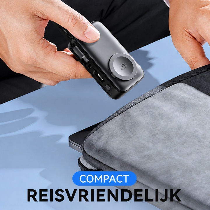 Magnetic 3-in-1 Powerbank with wireless charging | Kalsten