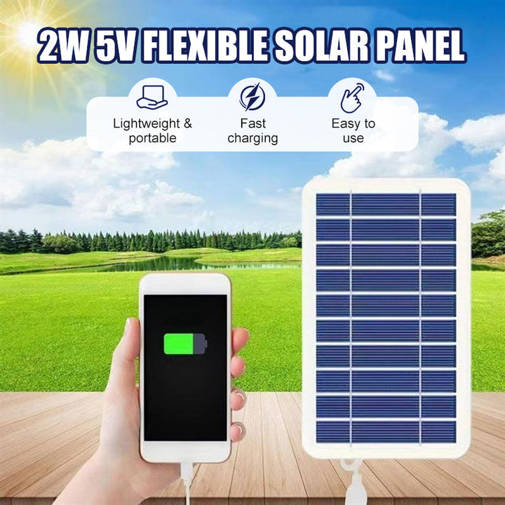 Flexible solar panel 2W 5V with USB output | Kalsten