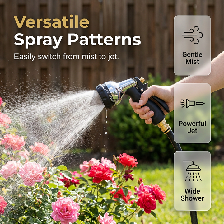 Metal garden hose spray gun with high pressure | Kalsten