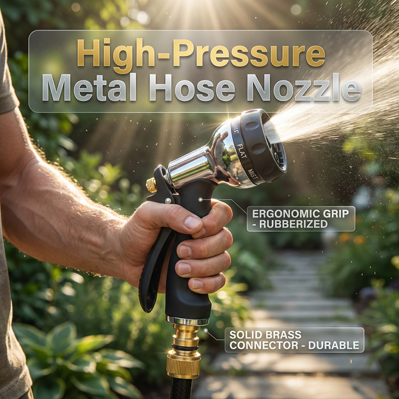 Metal garden hose spray gun with high pressure | Kalsten