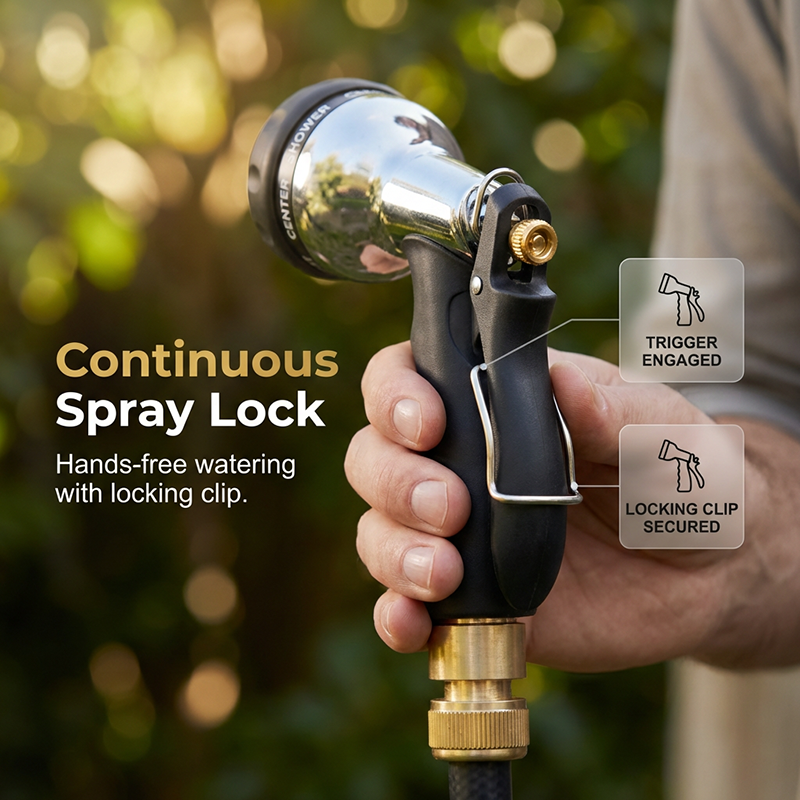 Metal garden hose spray gun with high pressure | Kalsten
