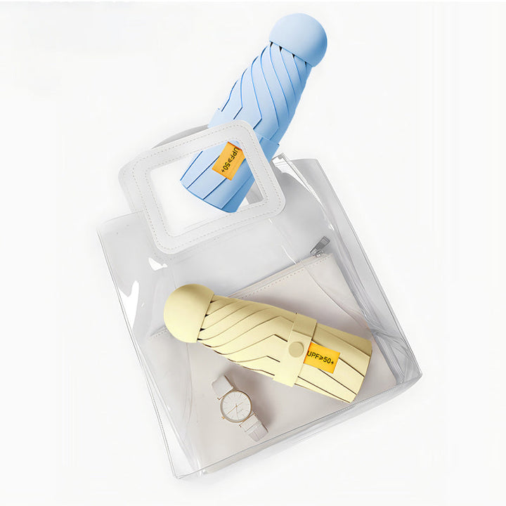 Capsule pocket umbrella with sun protection | Kalsten