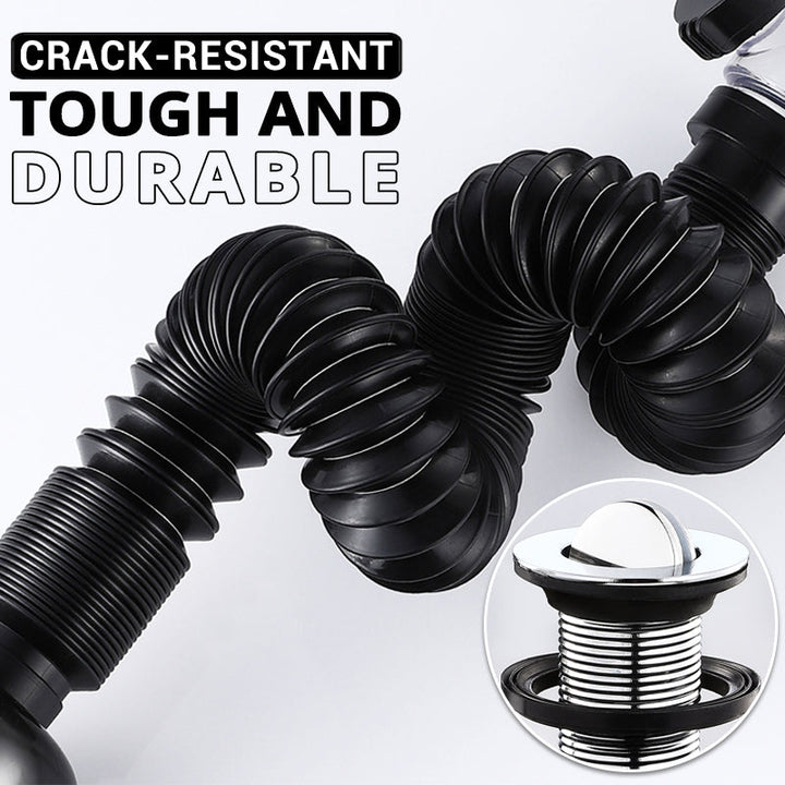Telescope drain pipe with odor trap | Kalsten