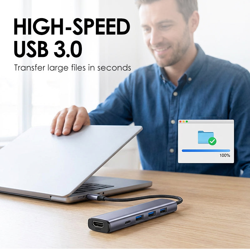 5-in-1 USB-C Hub with 4K HDMI output | Kalsten