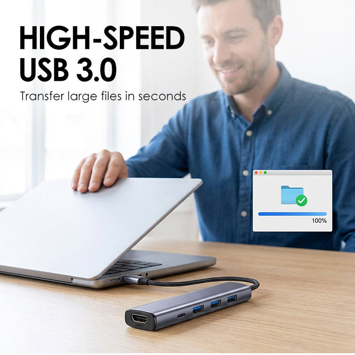 5-in-1 USB-C Hub with 4K HDMI output | Kalsten