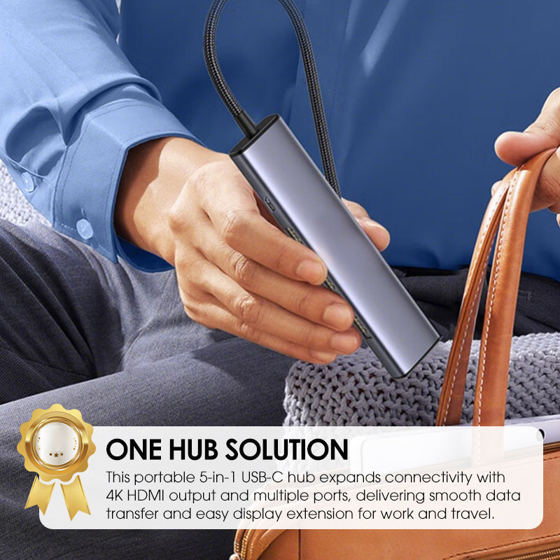 5-in-1 USB-C Hub with 4K HDMI output | Kalsten
