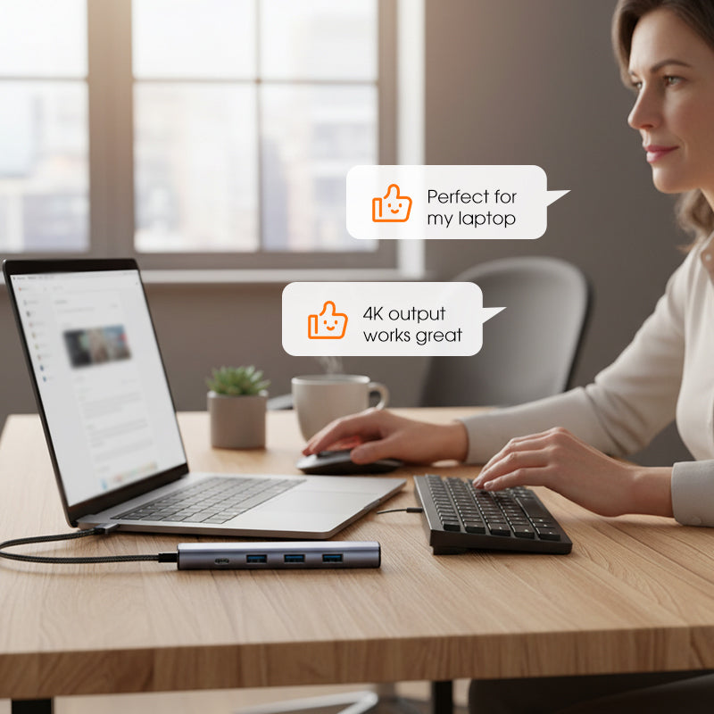 5-in-1 USB-C Hub with 4K HDMI output | Kalsten