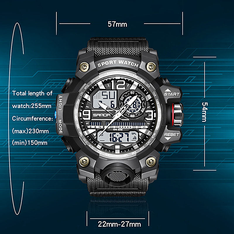 Men's multifunctional watch with luminous display & water protection | Kalsten