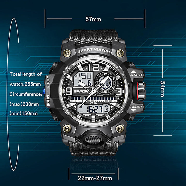 Men's multifunctional watch with luminous display & water protection | Kalsten