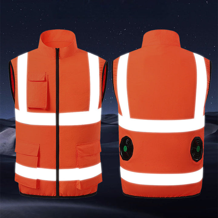 Cooling vest with fans & reflective stripes | Kalsten