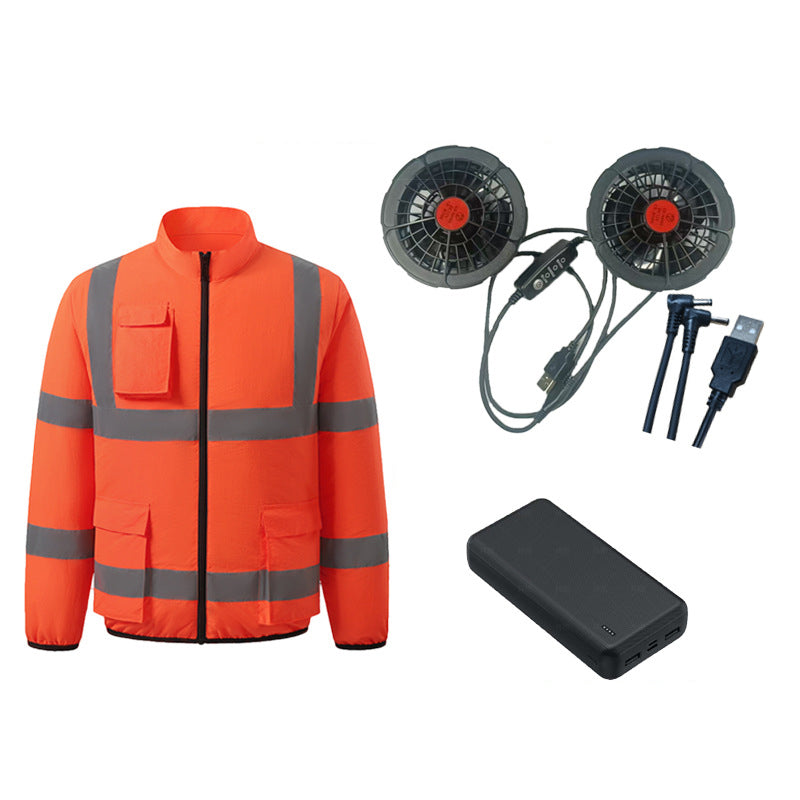 Cooling vest with fans & reflective stripes | Kalsten