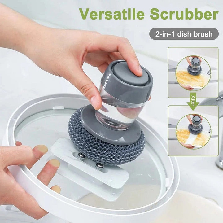 Kitchen soap dispenser with hand brush | Kalsten