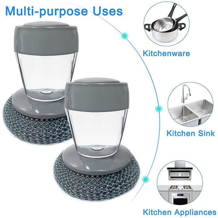 Kitchen soap dispenser with hand brush | Kalsten