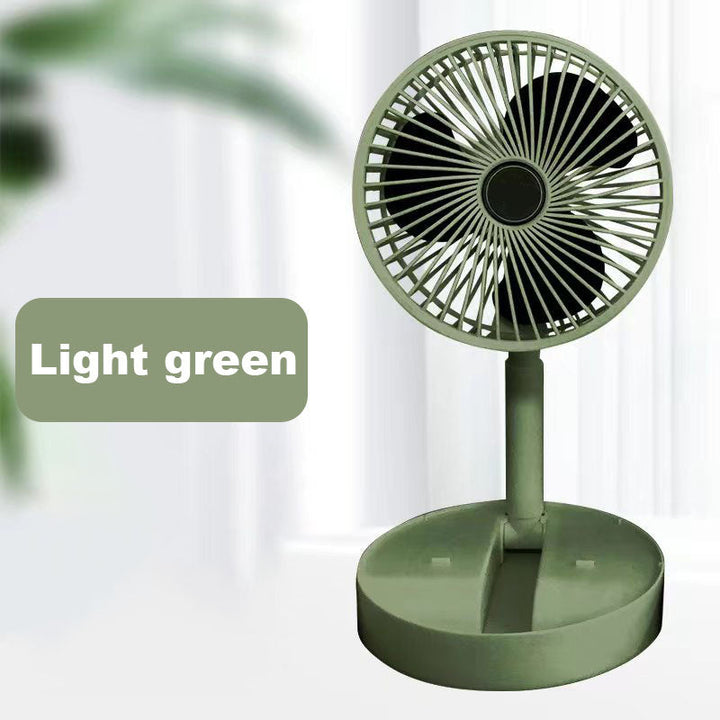 Rechargeable, foldable USB telescope fan – quiet, 180° adjustable, 4 speed levels, portable ✨ | Kalsten