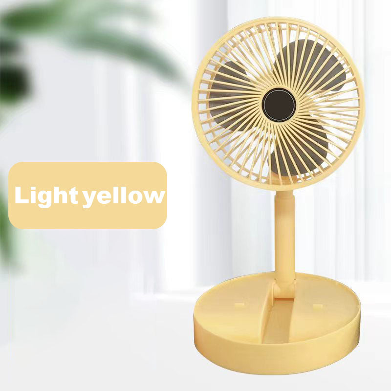 Rechargeable, foldable USB telescope fan – quiet, 180° adjustable, 4 speed levels, portable ✨ | Kalsten