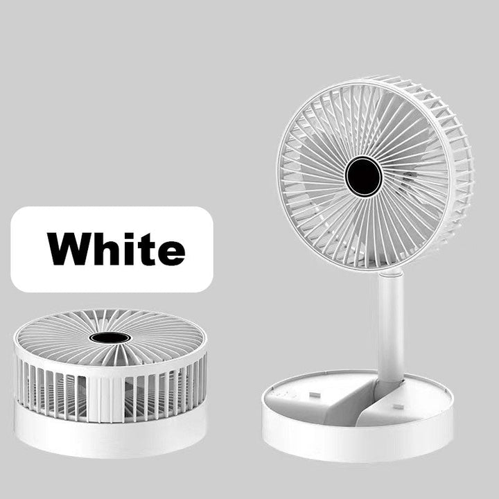 Rechargeable, foldable USB telescope fan – quiet, 180° adjustable, 4 speed levels, portable ✨ | Kalsten
