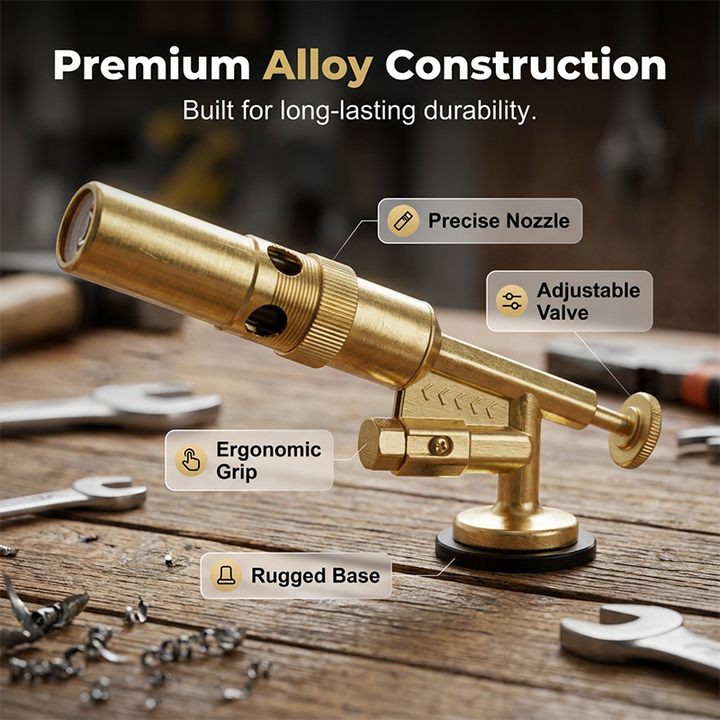 Portable Butane Soldering Torch Set Gold | Kalsten