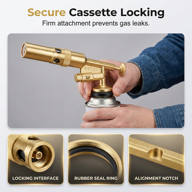Portable Butane Soldering Torch Set Gold | Kalsten