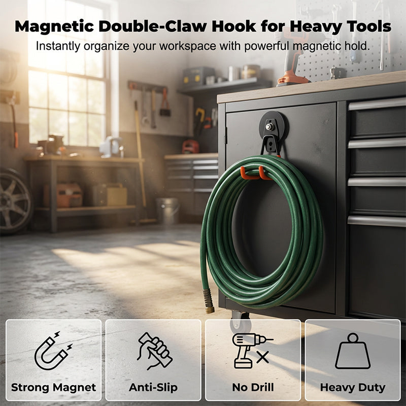 Magnetic double hook for tool storage | Kalsten