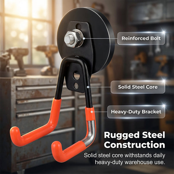 Magnetic double hook for tool storage | Kalsten