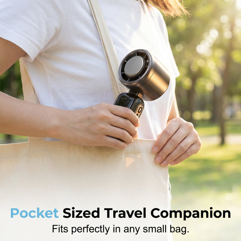 Portable High-Speed Handheld Fan with Ice Cooler | Kalsten