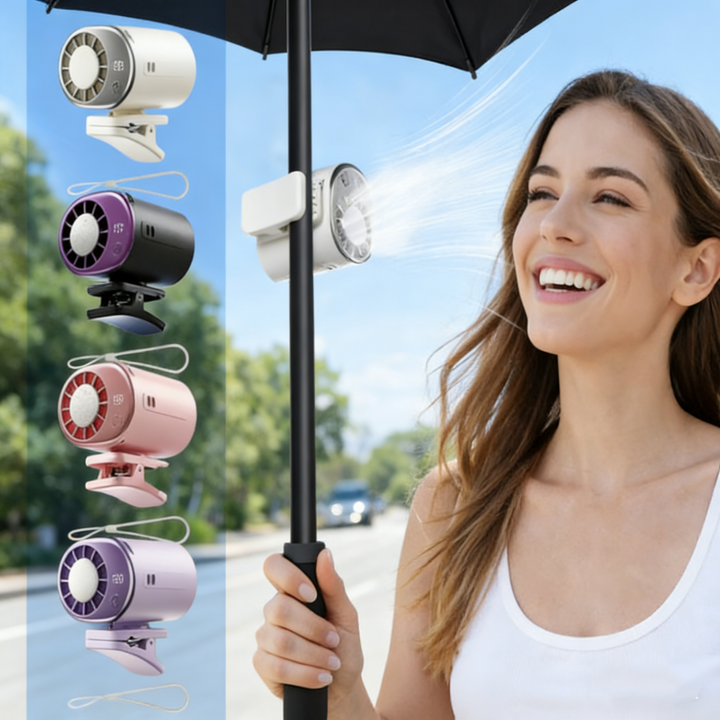 Portable Semiconductor Cooling Fan with Clip | Kalsten