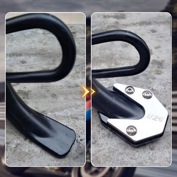 Kalsten | STABILIRIDE – Aluminum Motorcycle Kickstand Pad for Secure Parking