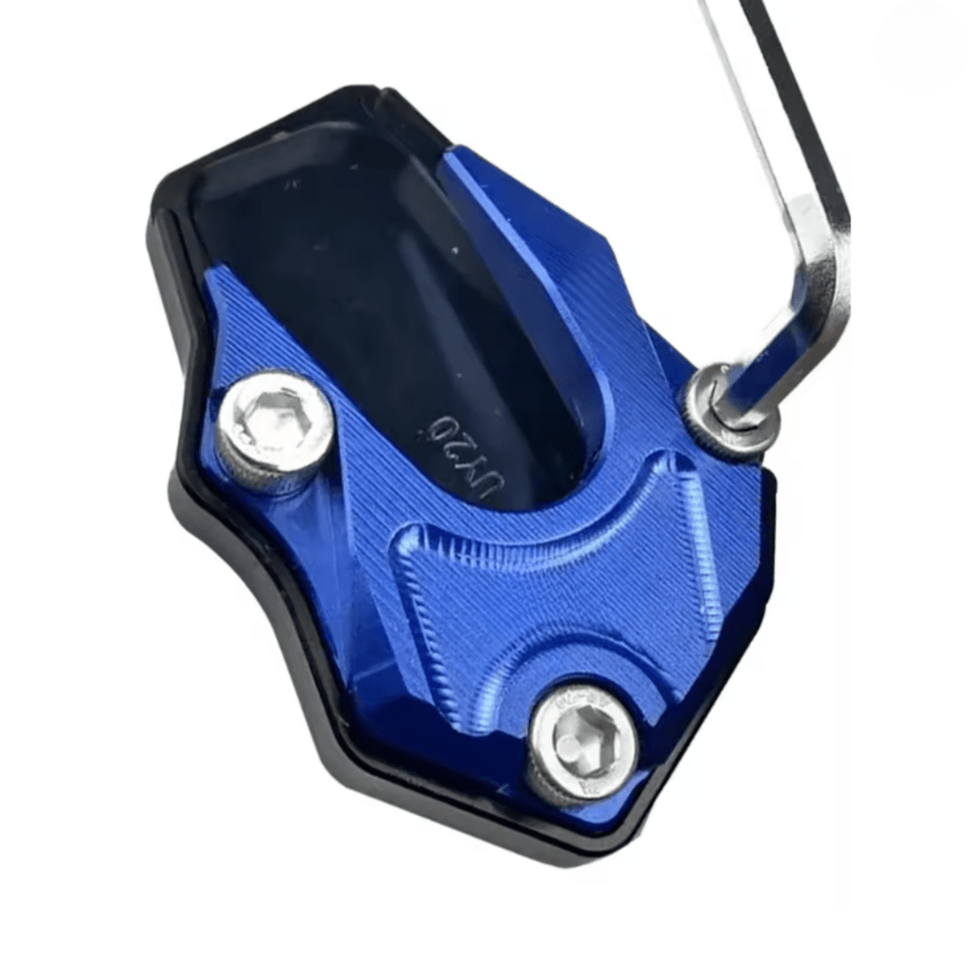 Kalsten | STABILIRIDE – Aluminum Motorcycle Kickstand Pad for Secure Parking
