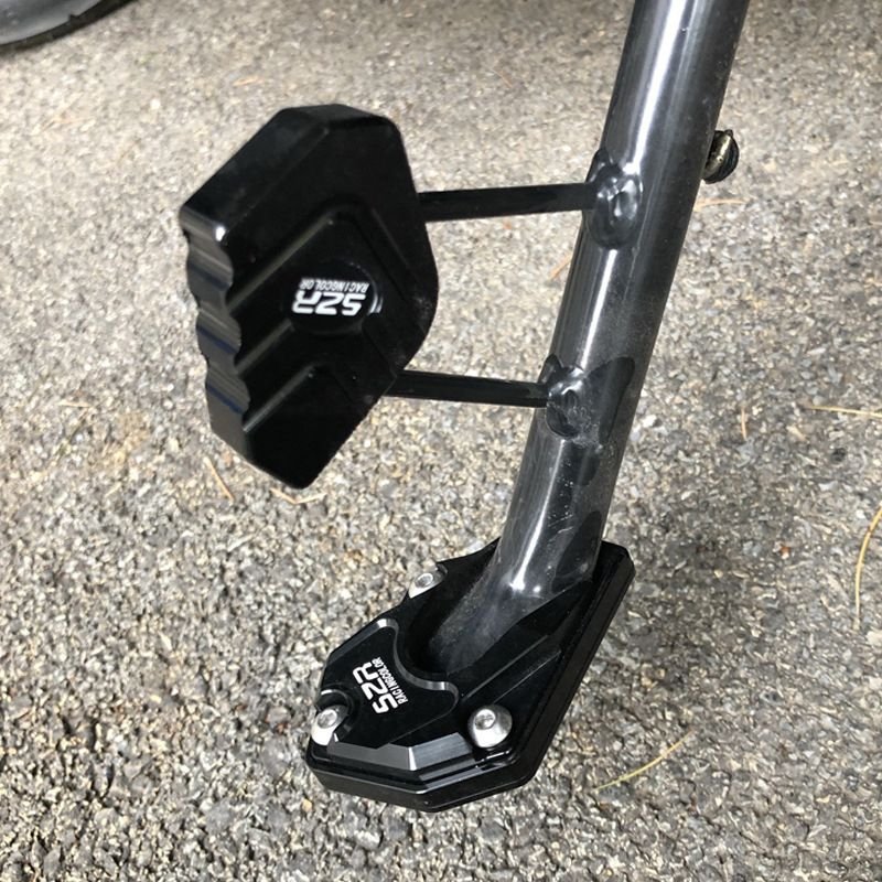 Kalsten | STABILIRIDE – Aluminum Motorcycle Kickstand Pad for Secure Parking