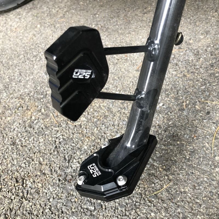 Kalsten | STABILIRIDE – Aluminum Motorcycle Kickstand Pad for Secure Parking