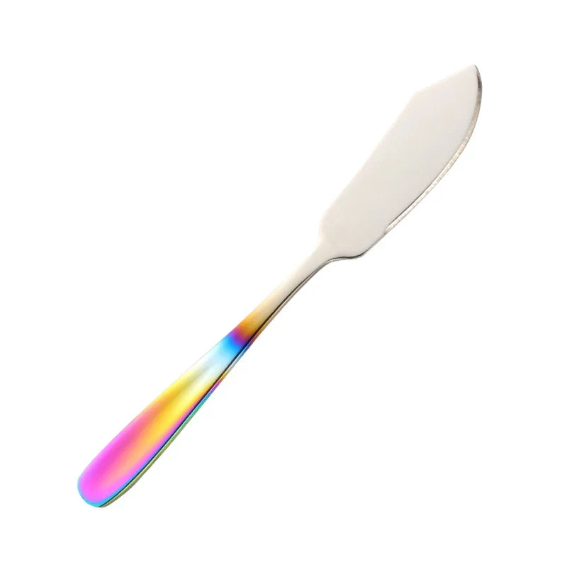 Stainless Steel Butter Knife Colorful Dessert Jam Cream Cheese Spreader | Kalsten