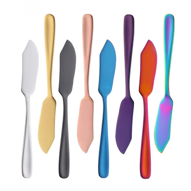 Stainless Steel Butter Knife Colorful Dessert Jam Cream Cheese Spreader | Kalsten