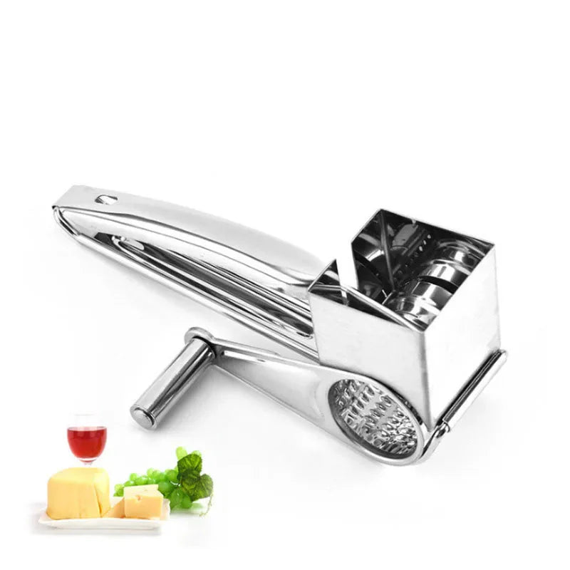 Stainless steel cheese grater with interchangeable blades | Kalsten