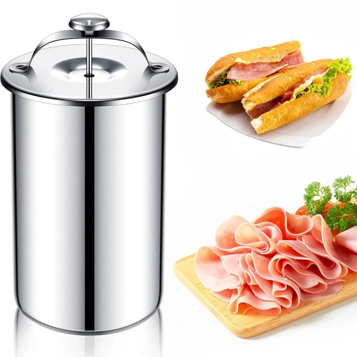 Stainless Steel Ham Maker Meat Press Cooker Mold with Thermometer | Kalsten