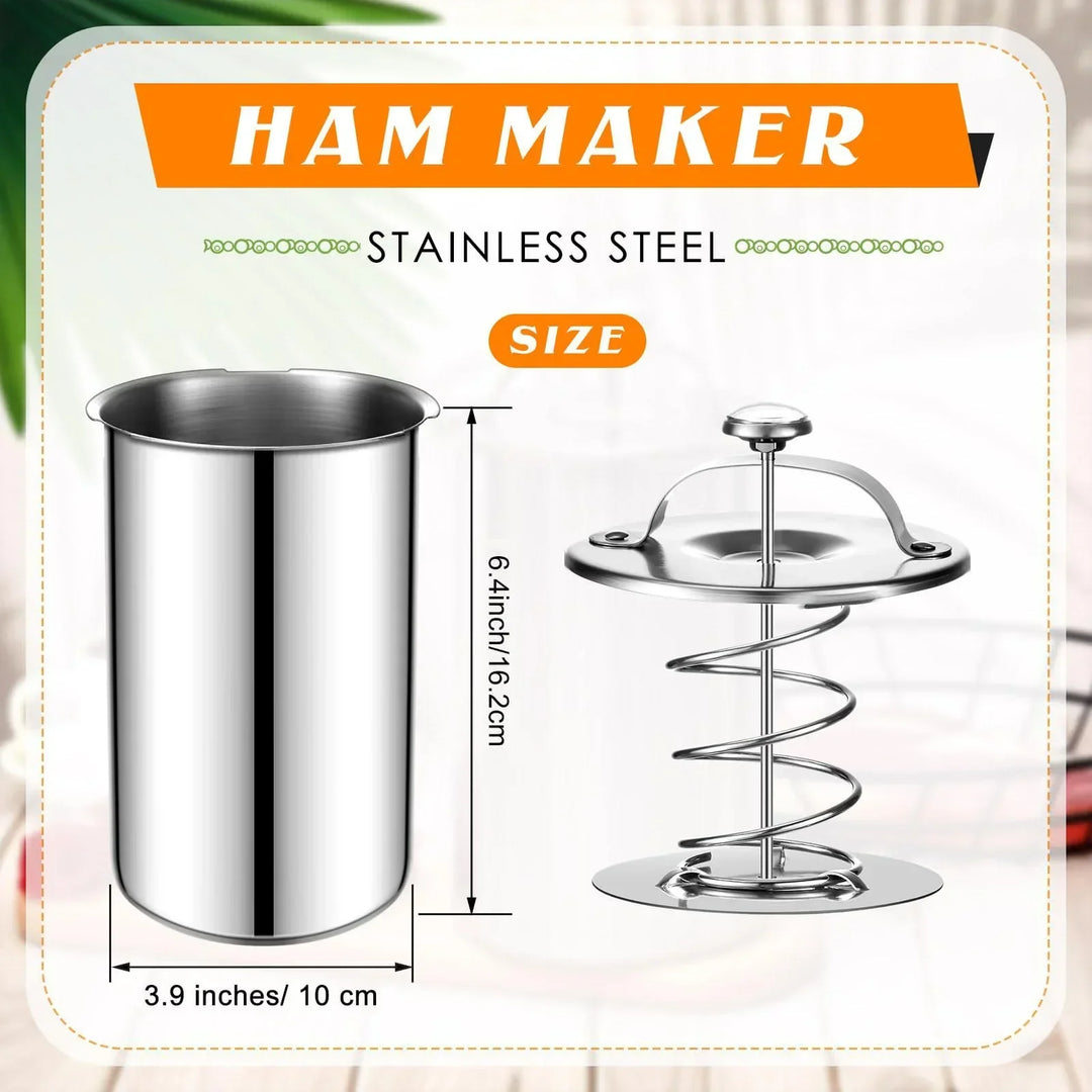 Stainless Steel Ham Maker Meat Press Cooker Mold with Thermometer | Kalsten