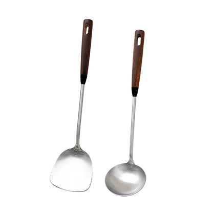 Stainless Steel Turner Wooden Handle Spatula Kitchen Utensil | Skanto