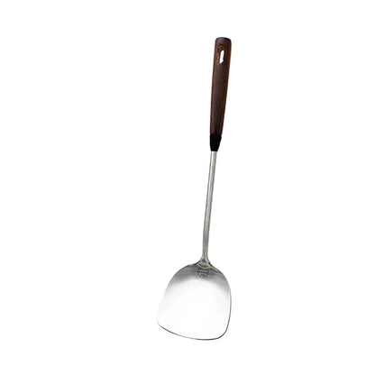Stainless Steel Turner Wooden Handle Spatula Kitchen Utensil | Skanto