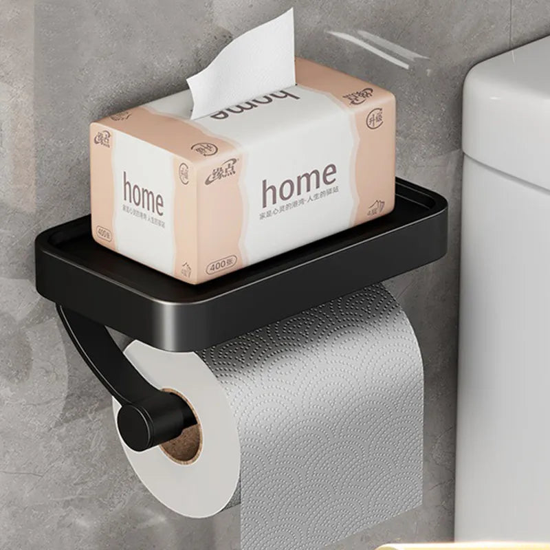 Kalsten | Stalux Toilet Roll Holder with Shelf