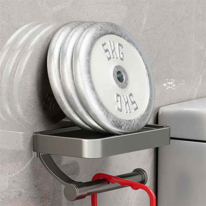 Kalsten | Stalux Toilet Roll Holder with Shelf