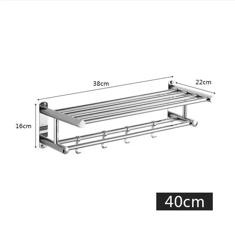 Skanto | Skanto SteelRack Stainless Steel Towel Holder – Space-Saving Wall Mount with Modern Minimalist Design for Bathrooms and Kitchens