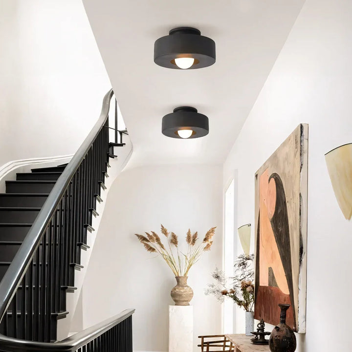 Ceiling Light Resin 11.8 in x 5.9 in LED Minimalist Indoor Lighting Living Room Bedroom Pendant | Kalsten