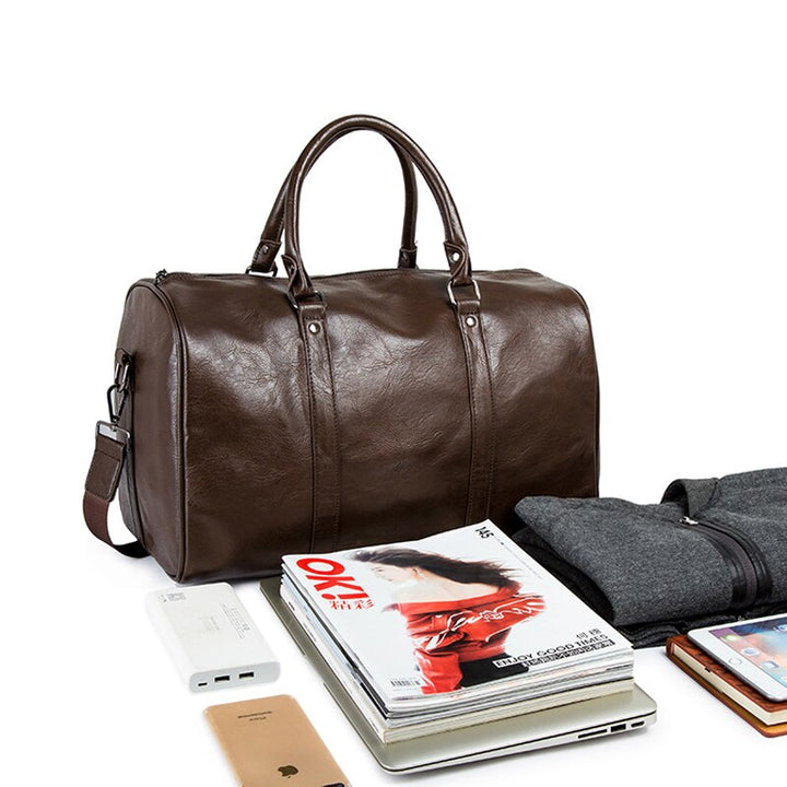Large-Capacity Leather Travel Duffel – Lightweight & Durable Carry-On Bag | Kalsten