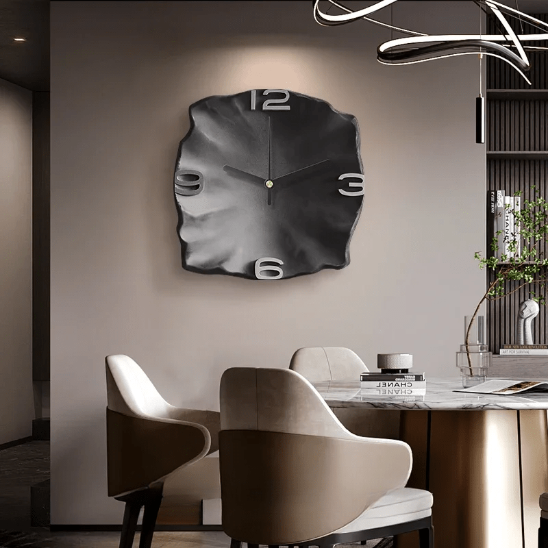 Kalsten | StoneAura – Modern Sandstone-Effect Wall Clock with Silent Quartz