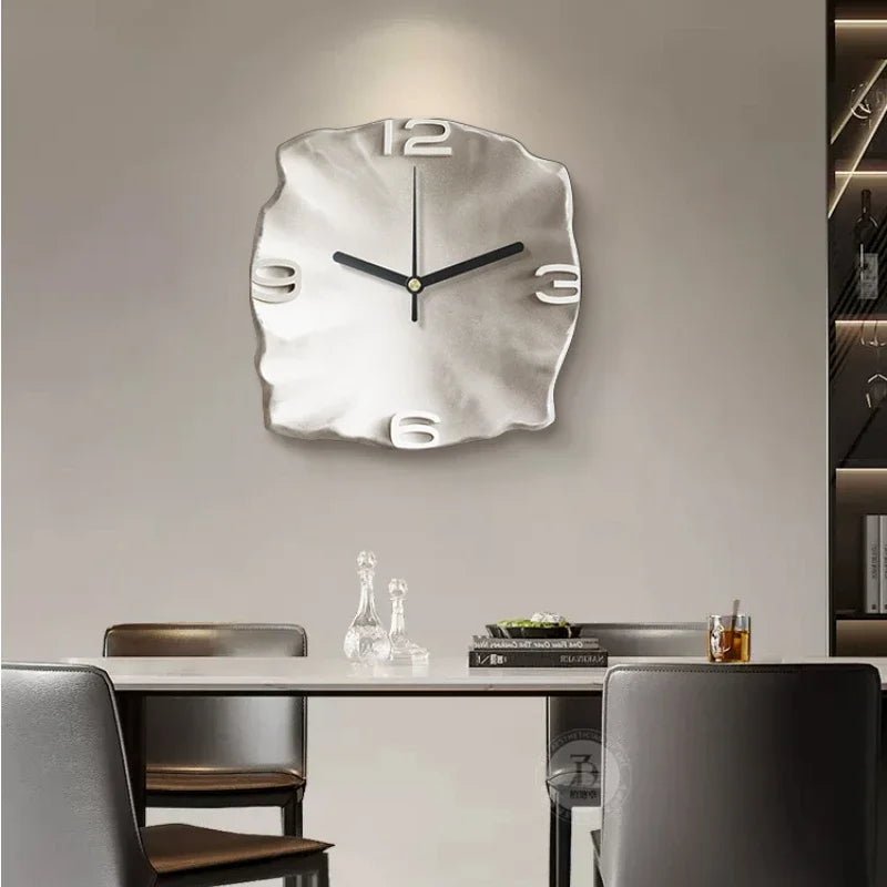 Kalsten | StoneAura – Modern Sandstone-Effect Wall Clock with Silent Quartz