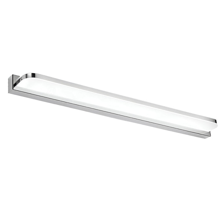 LED Bathroom Vanity Light with Wall-Mounted Panel and Polished Iron Trim | Kalsten